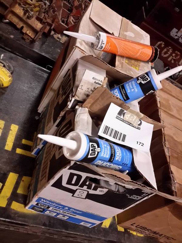 lot 172 image: 3 Cases of DAP, Silicone caulk and Polyurethane Sealant