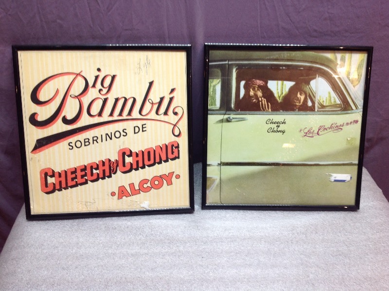 lot 16 image: Framed Cheech & Chong Albums