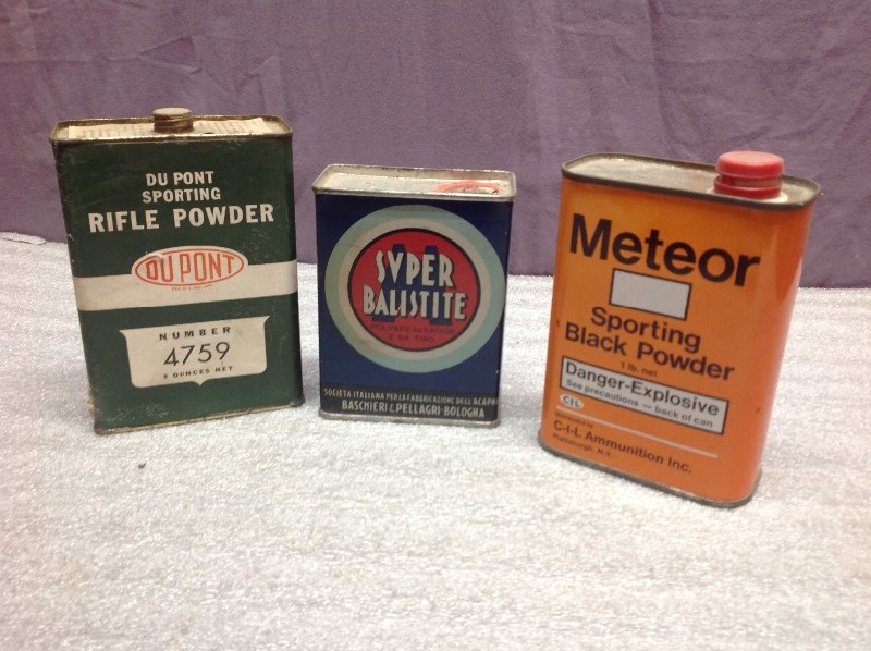 lot 49 image: Vintage Gunpowder Cans