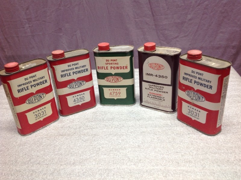 lot 53 image: Vintage Rifle Powder Cans