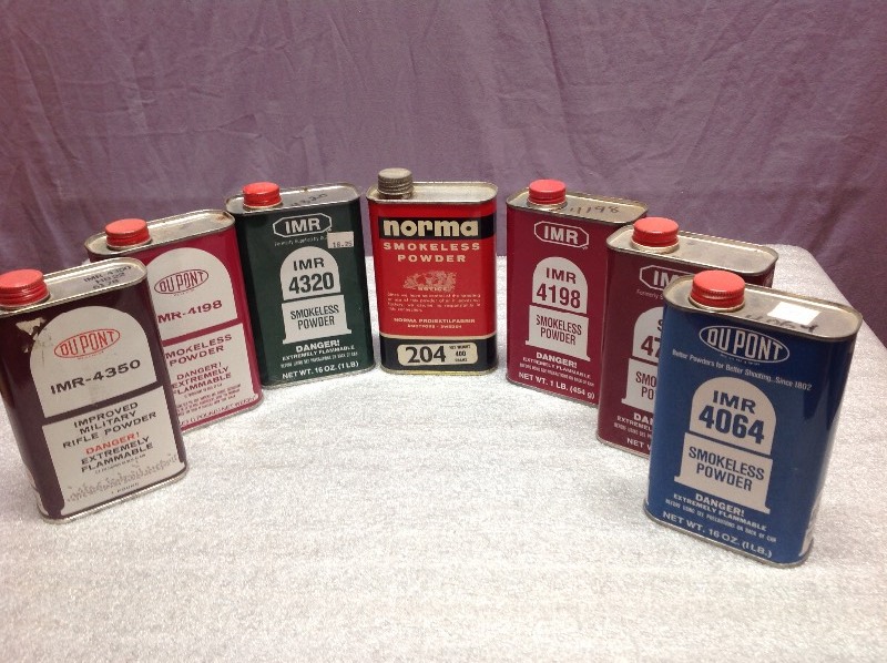 lot 54 image: Vintage Smokeless Powder Cans