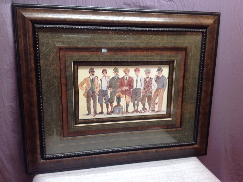 lot 69 image: Gentlemen of Golf Framed Artwork