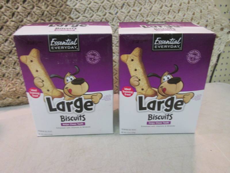 lot 51 image: 2 - 4 Pound Boxes of Large Dog Trea...