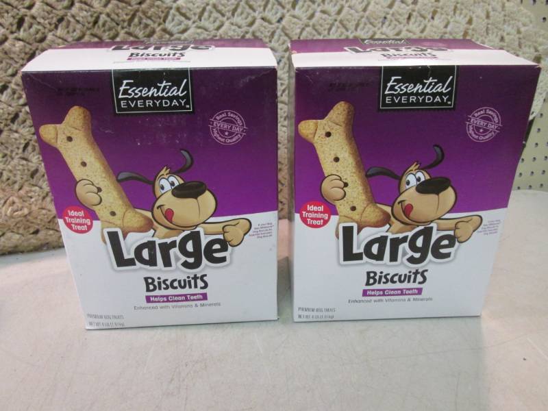lot 52 image: 2 - 4 Pound Boxes of Large Dog Trea...