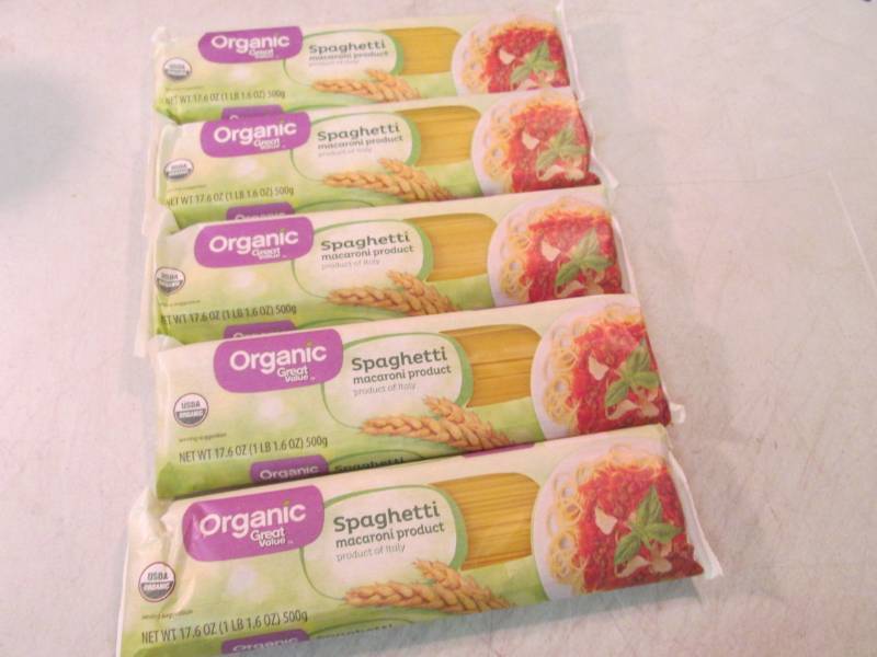 lot 66 image: 5 Packs of Organic Spaghetti Best b...