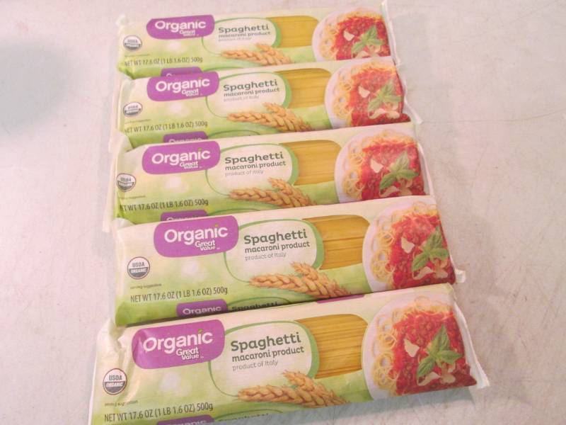 lot 67 image: 5 Packs of Organic Spaghetti Best b...