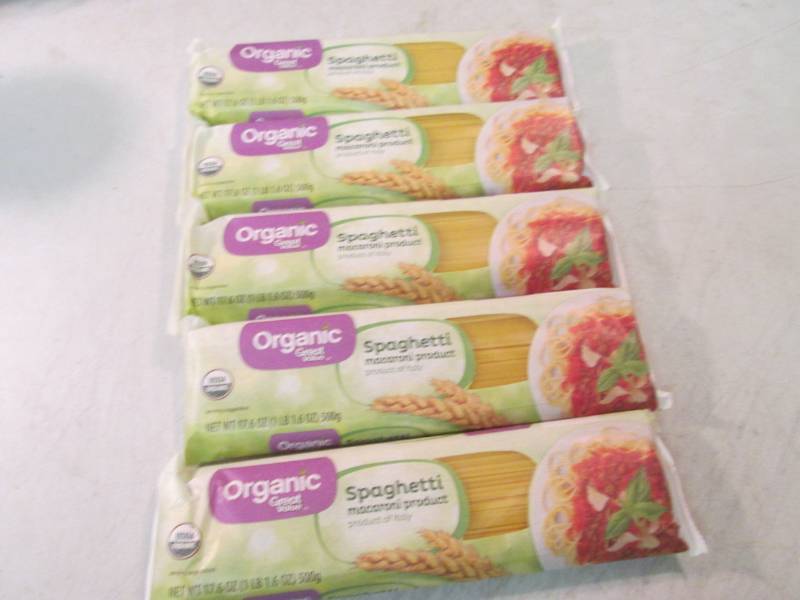 lot 68 image: 5 Packs of Organic Spaghetti Best b...