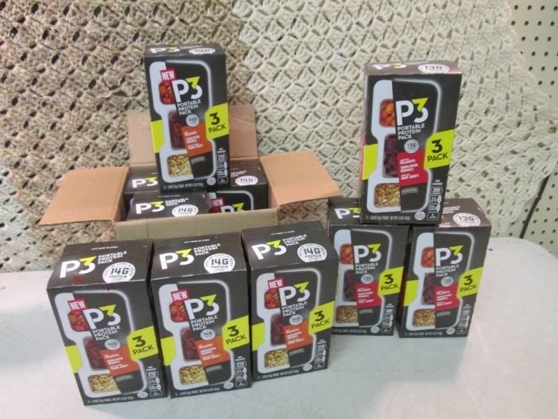 lot 101 image: 10 - 3-Packs of P3 Portable Protien...