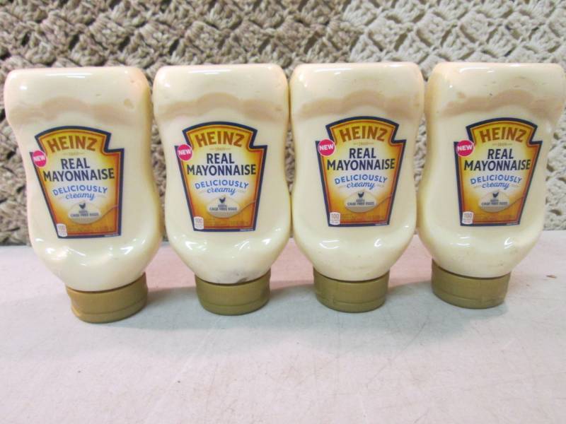 lot 103 image: 4 Bottles of Heinz Real Mayonnaise ...