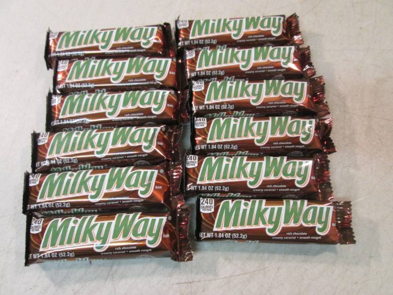 lot 115 image: 12 Milky Way Candy Bars Best by Apr...