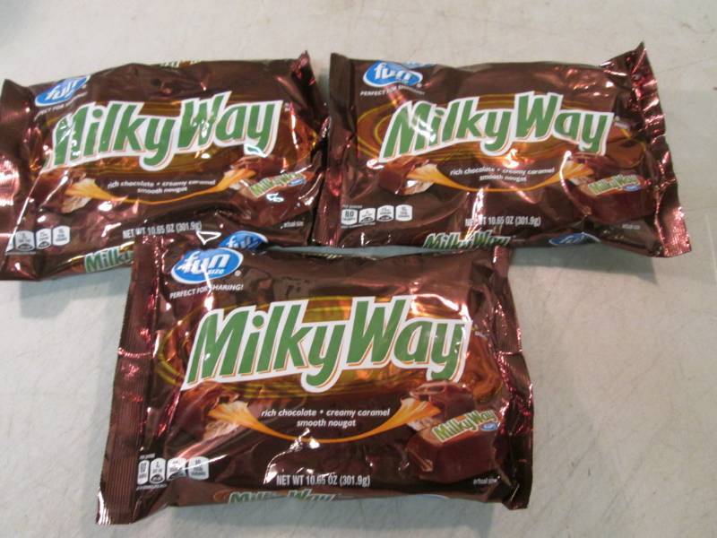 lot 122 image: 3 Bags of Fun Size Milky Way Candy ...
