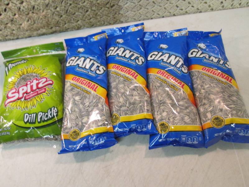 lot 139 image: Assorted Bags of Sunflower Seeds Be...