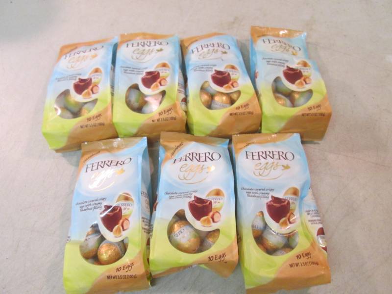 lot 145 image: 7 Bags of Hazelnut Ferrero Eggs Bes...