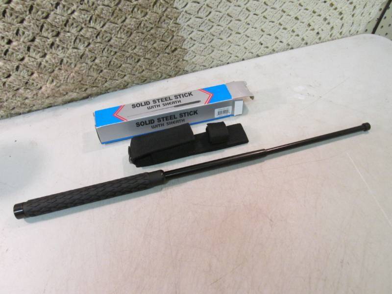 lot 158 image: 26 Metal Batton with Rubber Grip H...