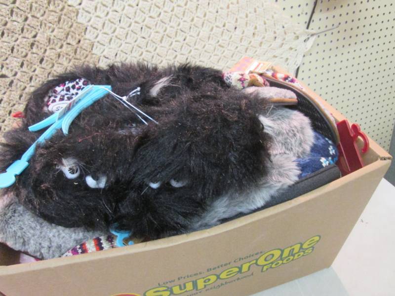 lot 169 image: Box Full of Assorted Slippers Vario...