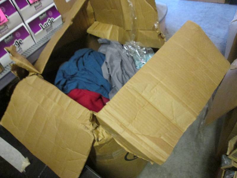 lot 177 image: Huge Box Full of Misc Clothes Assor...