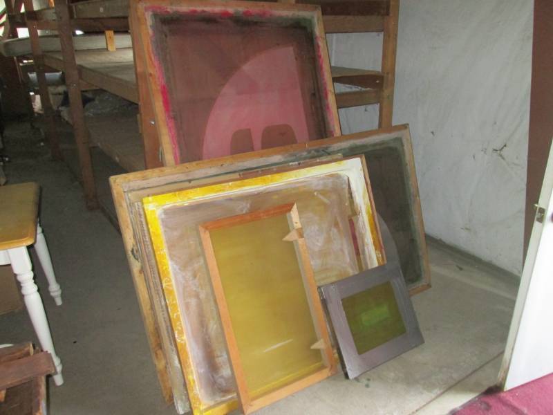 lot 189 image: Lot of 7 Screen Printing Screens As...