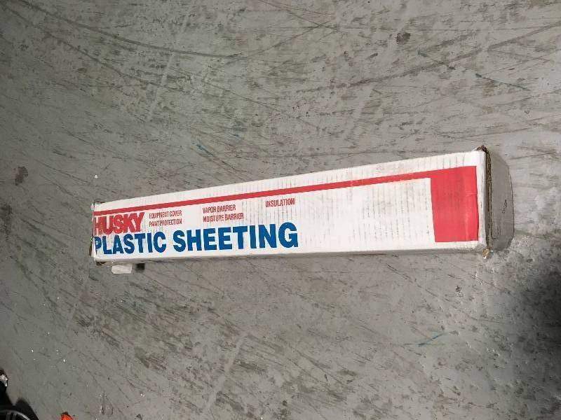 Husky Plastic Sheeting  not used