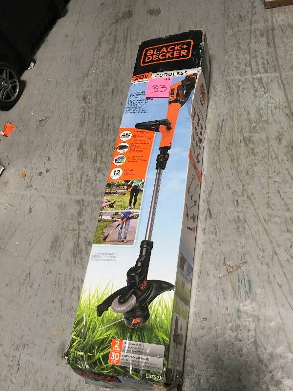 Black and Decker Cordless Trimmer 20 v in good condition