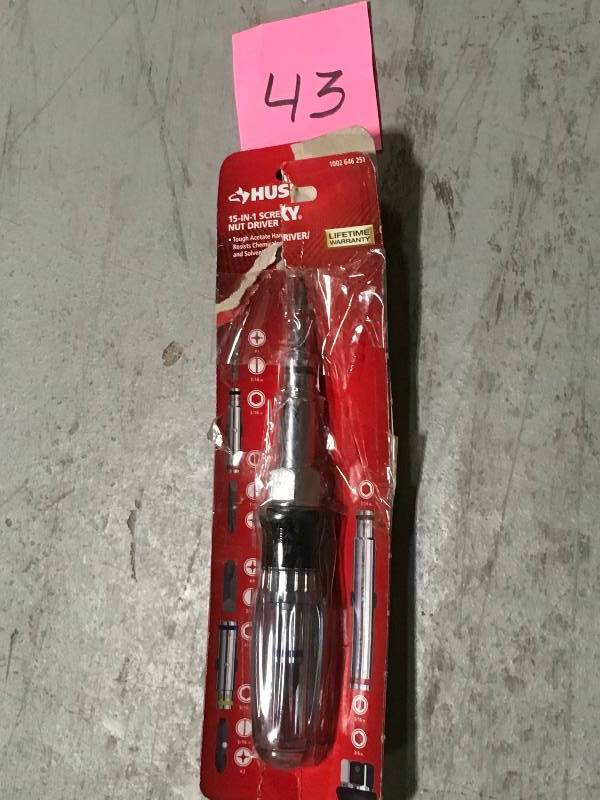 Husky 15 in 1 Srew Nut Driver
