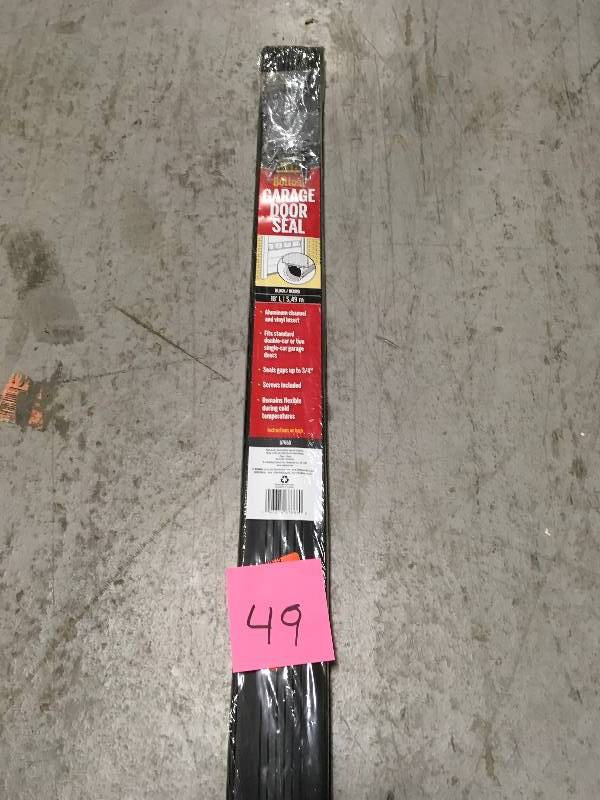 Bottom Garage Door Seal not used