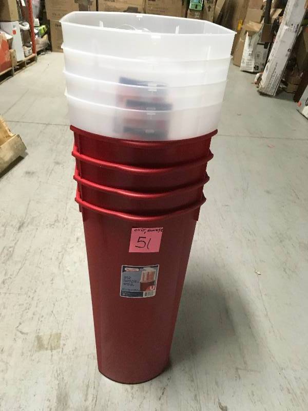 Lot of 4 Sterilite Wrap holds up 40 Rolls not used