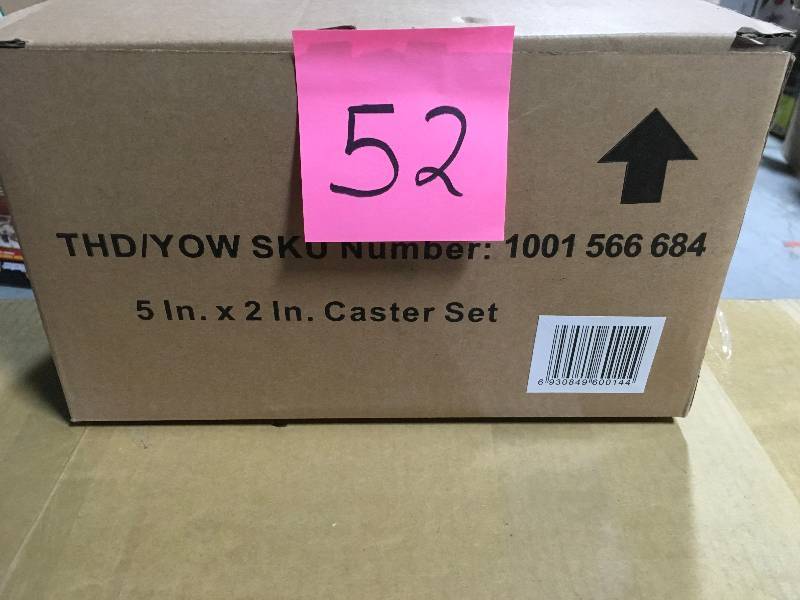 Husky 5 in. Black PP Caster Kit not used