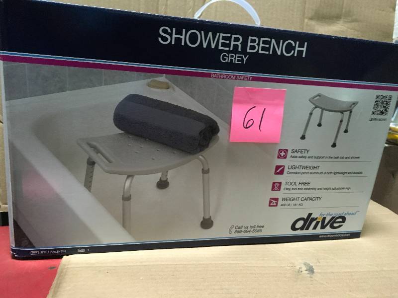 Shower Bench Grey not used