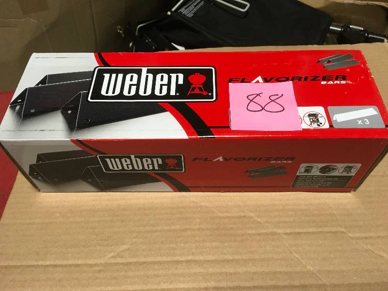 Weber Porcelain-Enameled Replacement Flavorizer Bars for Spirit 200 Gas Grill (3-Pack) not used