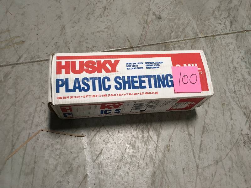Husky Plastic Sheeting  not used