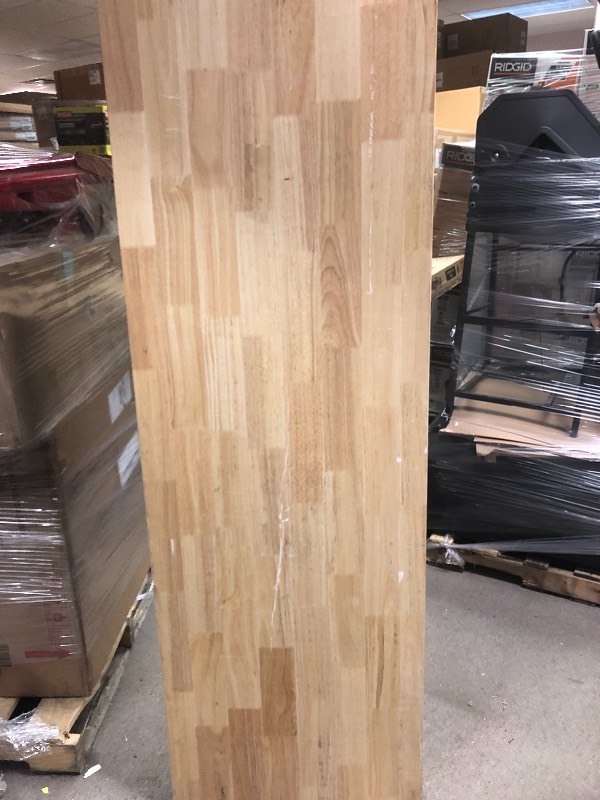 Husky 6 ft. Solid Wood Top Workbench in working conditions have some scratches on top