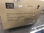 Hampton Bay Niles Park 4-Piece Patio Deep Seating Set with Cashew Cushions in good conditions