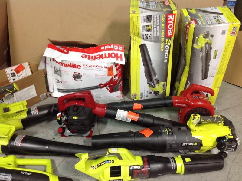 WHOLESALE MIXED LOT OF RETURNS blowers and more all various conditions