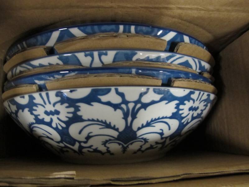 lot 44 image: Set of 4 BlueWhite All-Purpose Porcelain Bowls