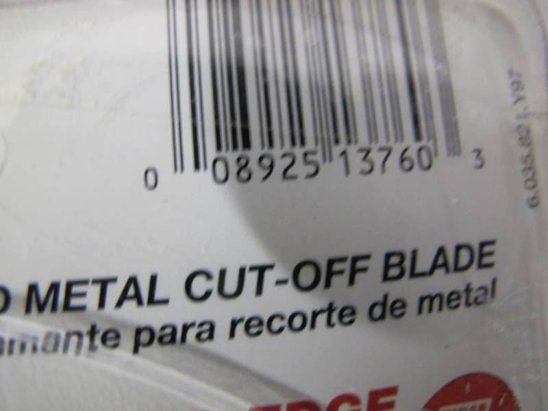 lot 6 image: Diablo 4-12 in. Diamond Metal Cutoff Blade - USED