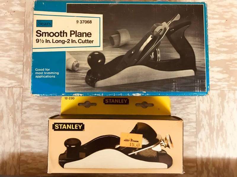 lot 50 image: Vintage  Stanley  Sears  Craftsman  Wood Plane  Torque Wrench