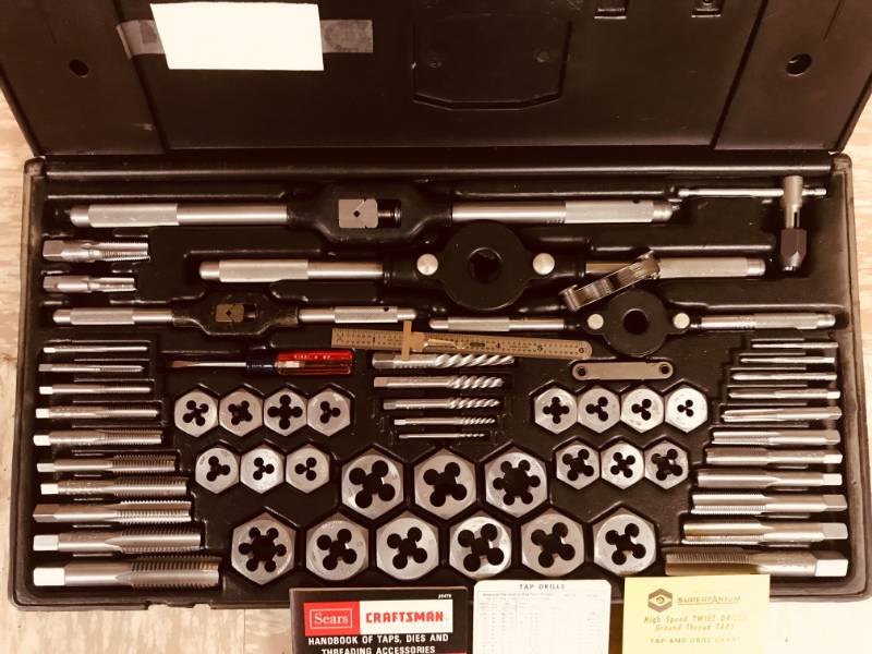 lot 54 image: Craftsman Tap and Die Set