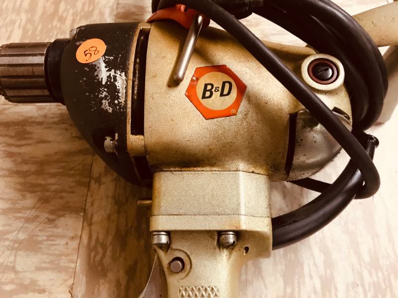 lot 58 image: Vintage Black and Decker Power Drill