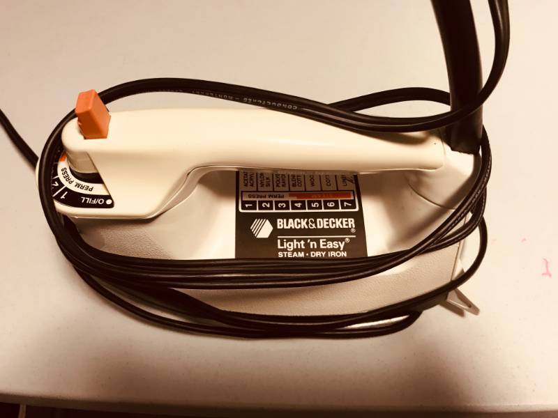 lot 70 image: Black and Decker Iron  (2) Ironing Boards