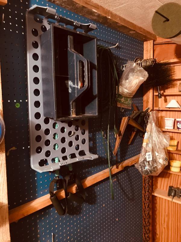lot 84 image: Extension Cords  Power Strips  Assorted Tools and Hardware Etc.