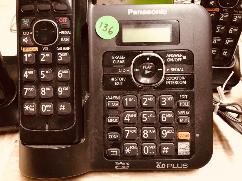 lot 136 image: Panasonic 6.0 PLUS Wireless Telephones  GE Telephone 29257GE1