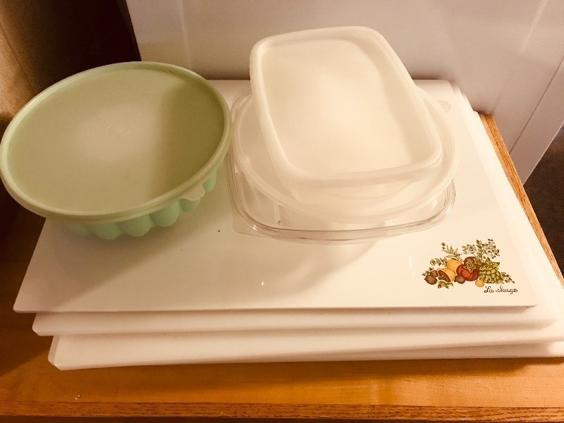 lot 171 image: Cutting Boards  Tupperware Etc.