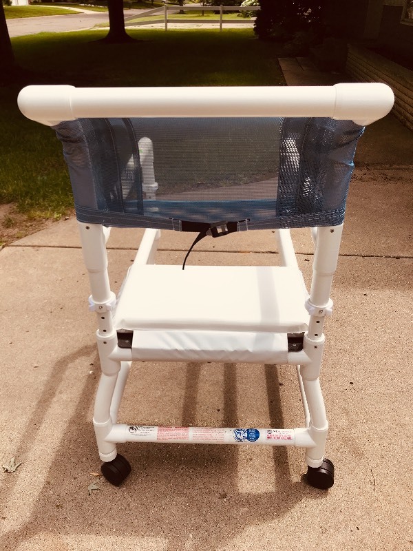 lot 233 image: MJM PVC Shower Chair 