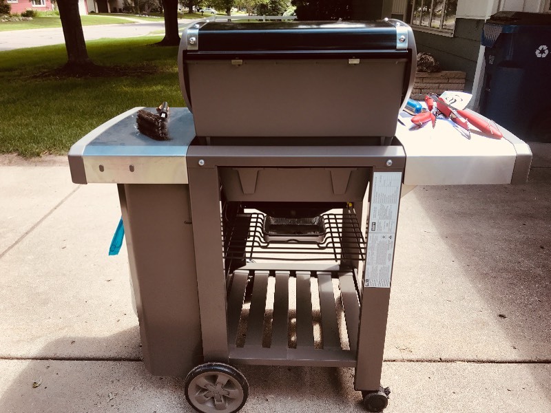 lot 236 image: Weber Genesis II E-210 2-Burner Propane Gas Grill in Black with Built-In Thermometer