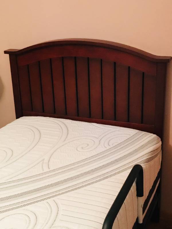 lot 6A image: Full Size Head Board  Frame  Ect.
