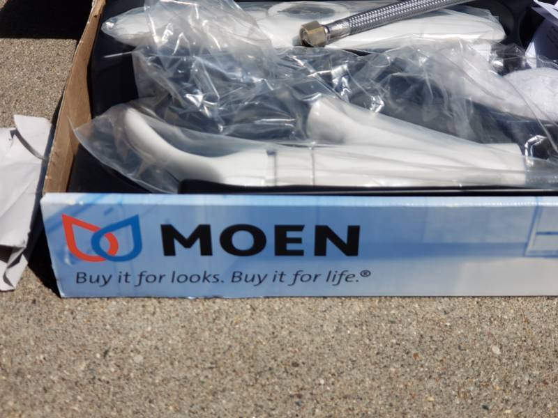 lot 255 image: Moen Renza Single-Handle Pull-out Kitchen Faucet