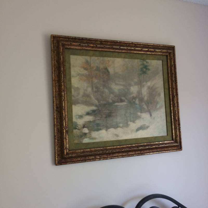 lot 15 image: REOFECT PAINTING SUBJECT WINTER HARMONY ARTIST - TWACTMAN - EXCELLENT CONDITION