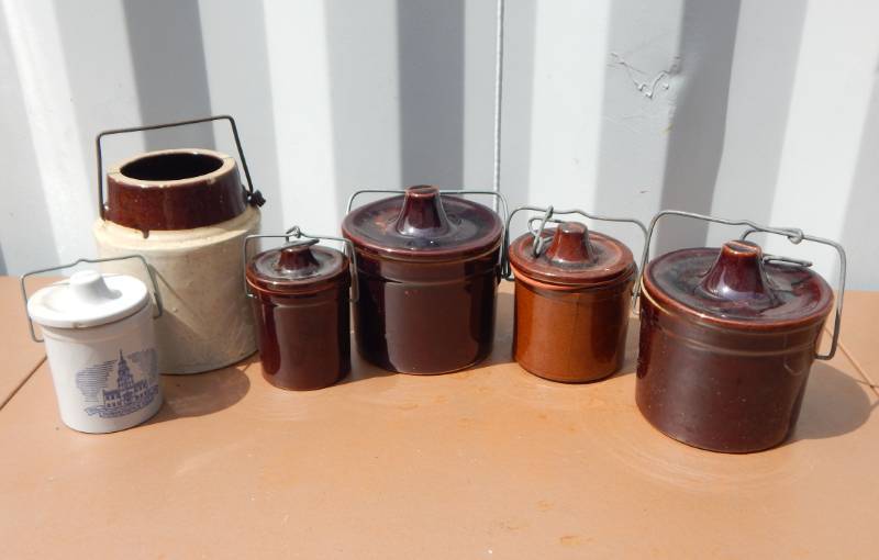 lot 25 image: Lot of Stoneware Crocks
