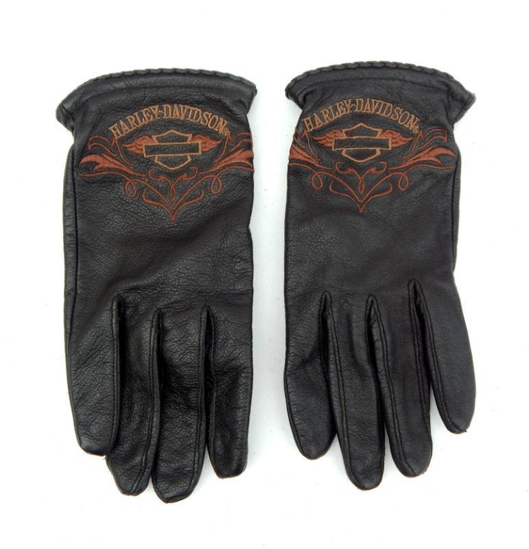 lot 39 image: Pair of Leather Harley Davidson Womens Gloves