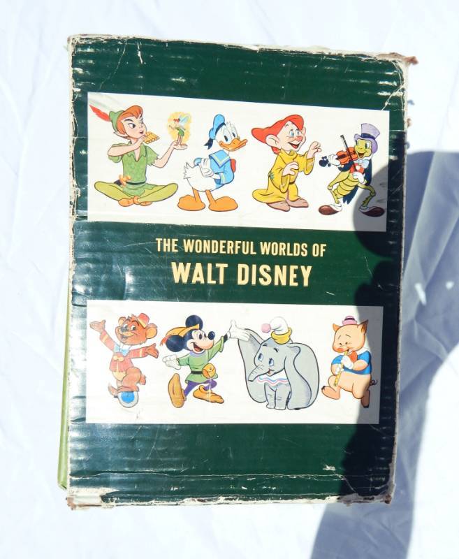 lot 95 image: Vintage 1965 The Wonderful Worlds of Walt Disney 4 Book Set